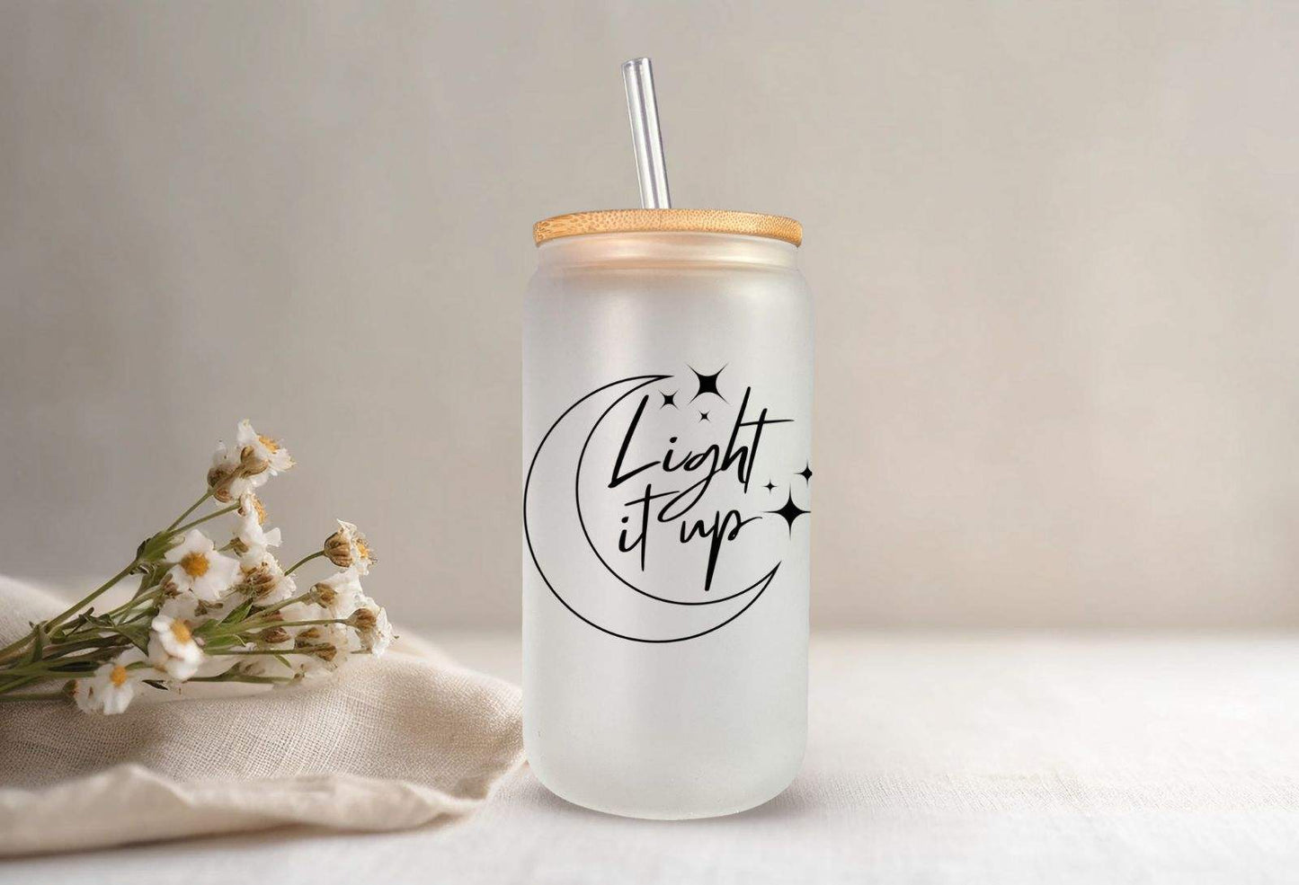Light It Up Glass Tumbler