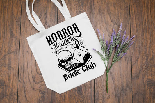 Horror Readers Book Club tote bag