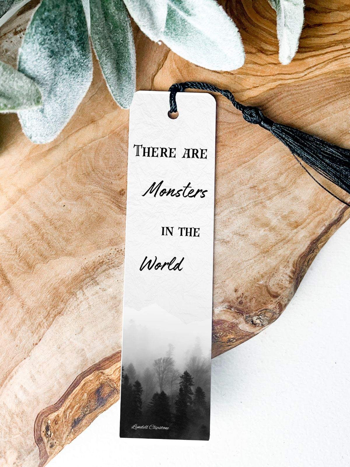 OFFICIALLY LICENSED: “There are monsters in the world” metal bookmark