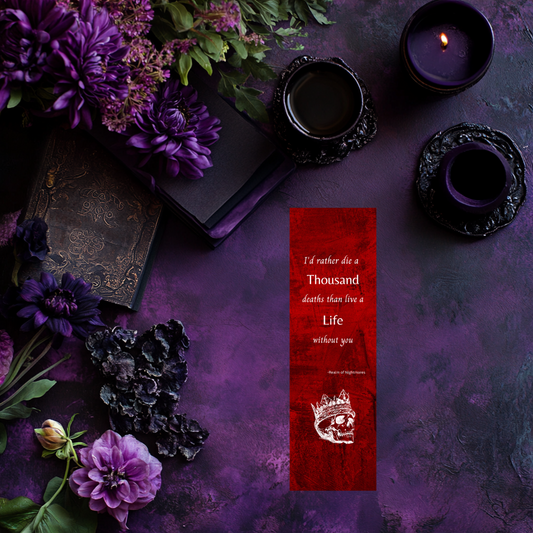 THOUSAND DEATHS: OFFICIALLY LICENSED A CROWN OF ROSES BOOKMARK