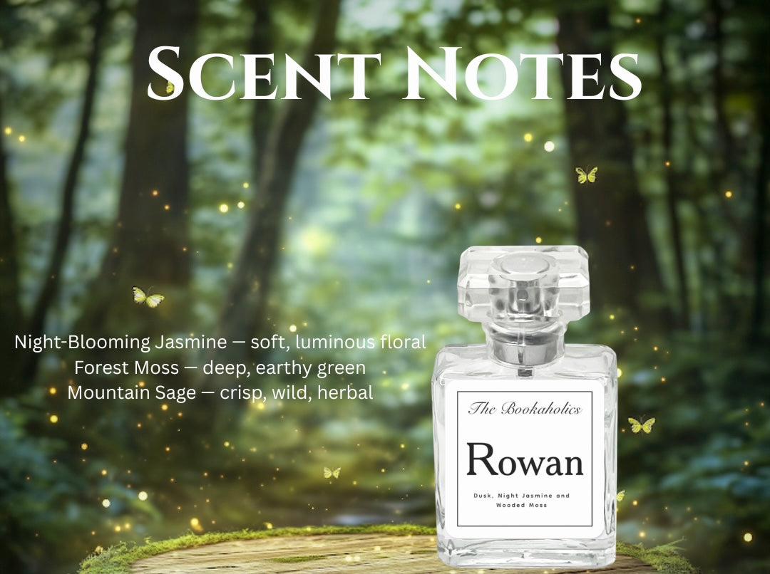Rowan Perfume – Faeven Saga Inspired | Unisex Dusk Fragrance with Jasmine, Moss & Sage