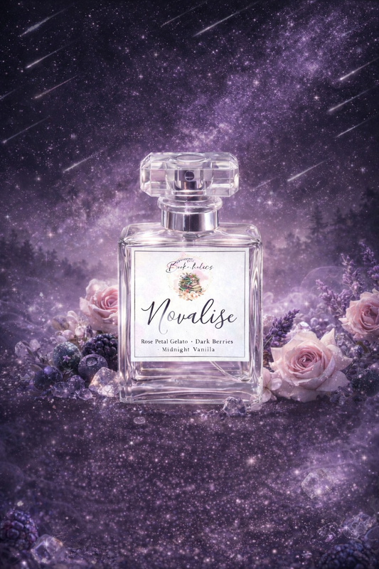 Novalise Perfume – Rose Petal Gelato, Dark Berries & Midnight Vanilla | Romantic Floral Gourmand Fragrance