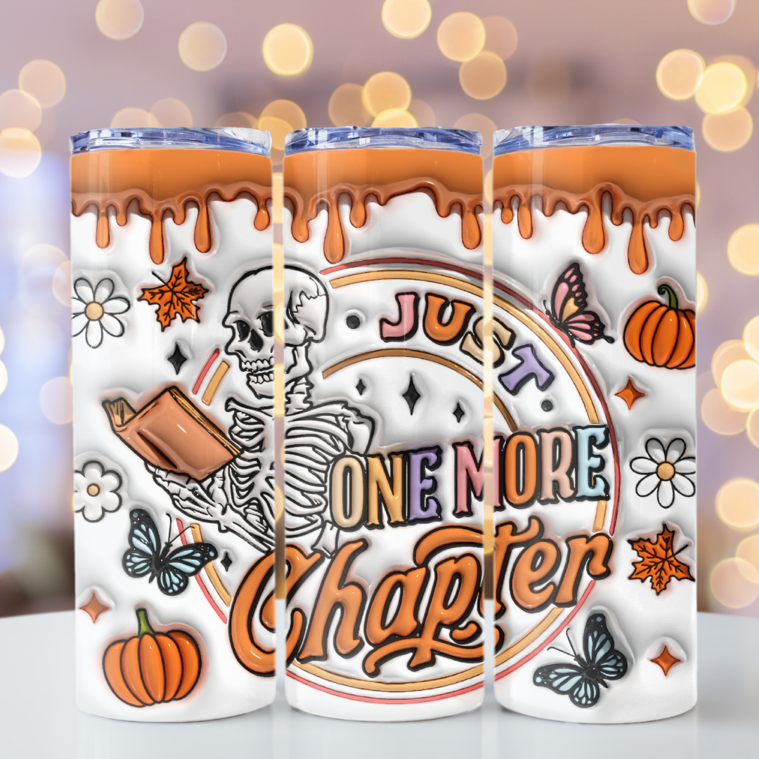 Just one more chapter fall tumbler