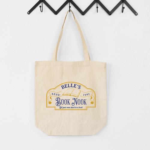 Belle’s Book Nook Tote Bag