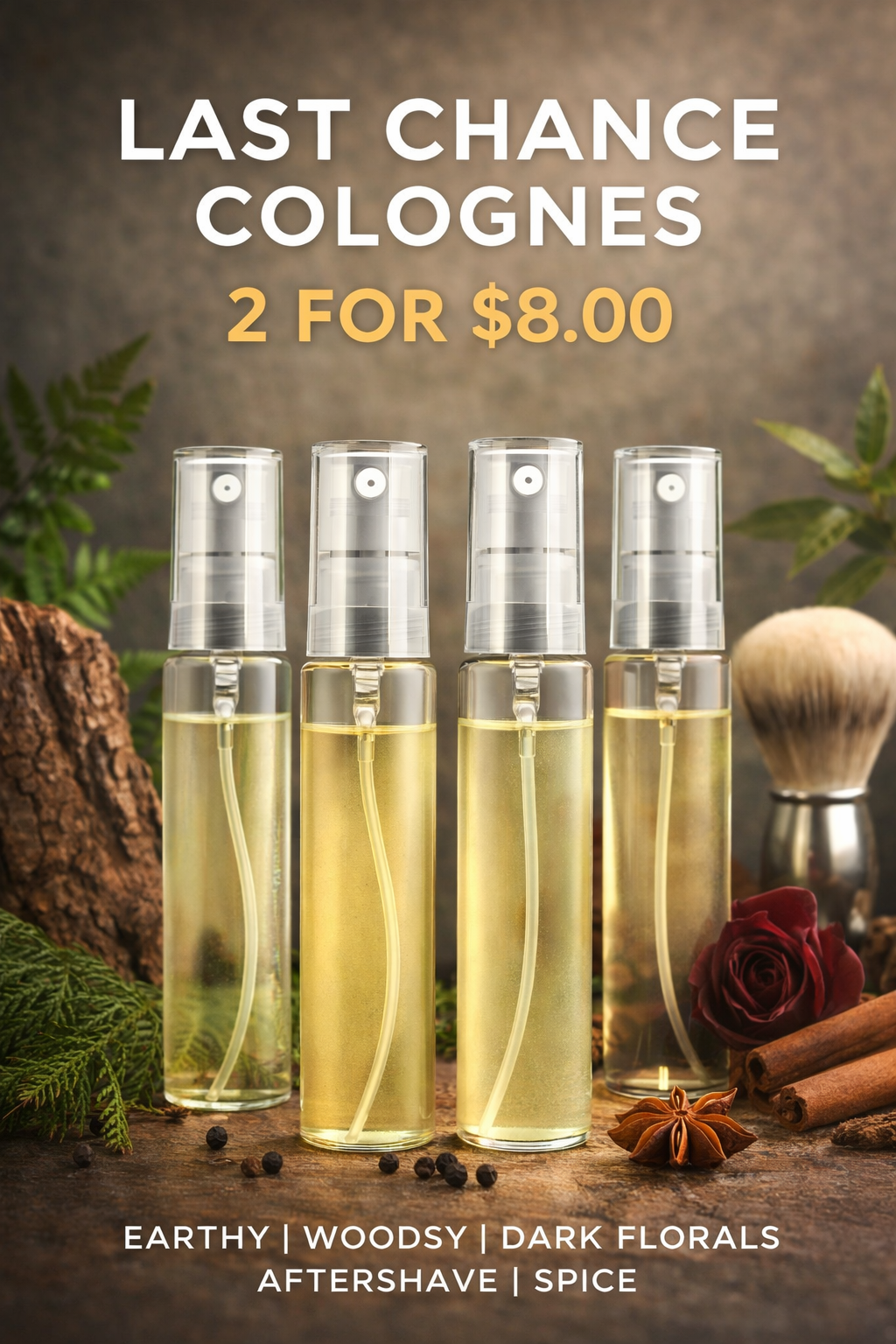 Last Chance Perfume/Cologne Testers